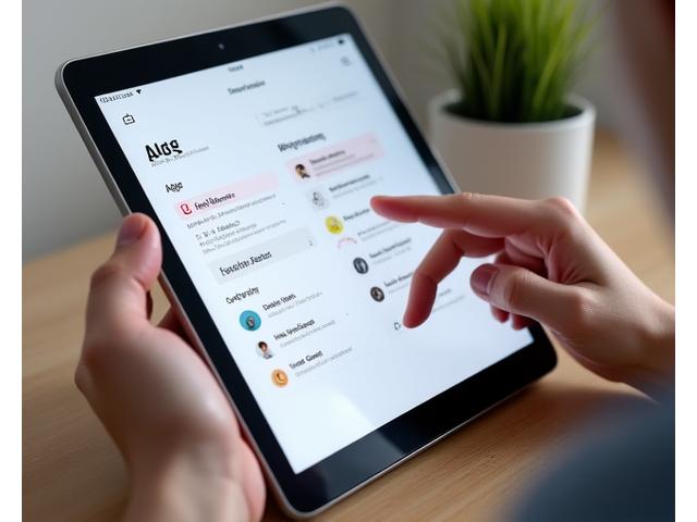 Μια οθόνη tablet που displays εξατομικευμένες προτάσεις υγείας με βάση την εισαγωγή χρήστη, με εικονίδια για ύπνο, διατροφή και άσκηση, που δείχνει άμεση ανατροφοδότηση.